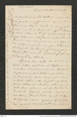 Nachlass Franz Steindachner, Brief von Angel Guirao an Franz Steindachner (03.02.1866), Inv.Nr. 183.01, Seite 1